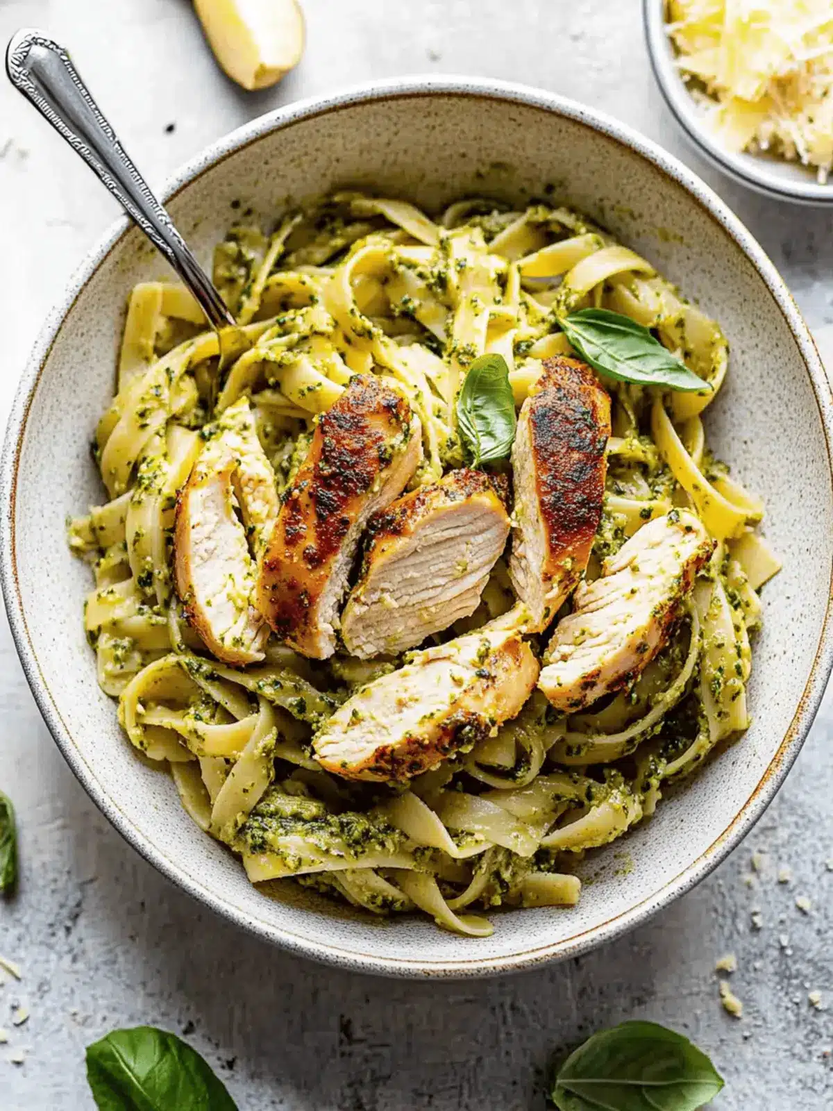 30 Minute Pesto Chicken Pasta
