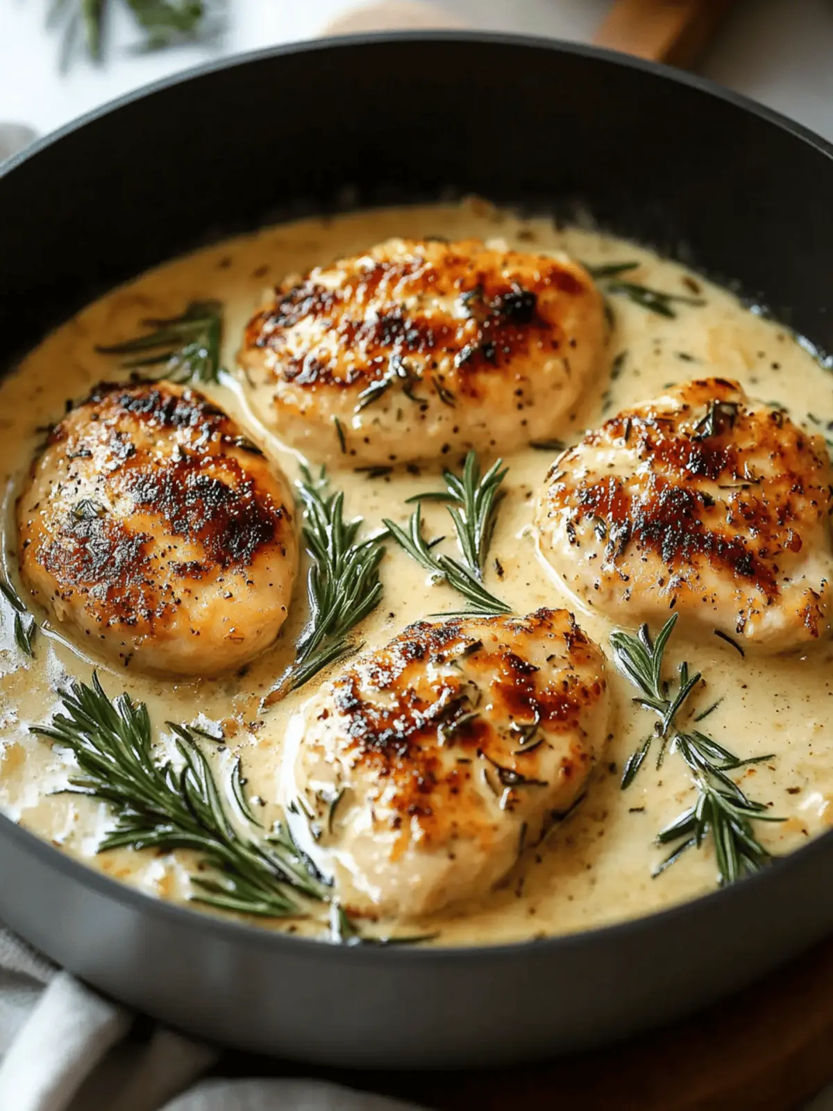 Creamy Rosemary Dijon Chicken