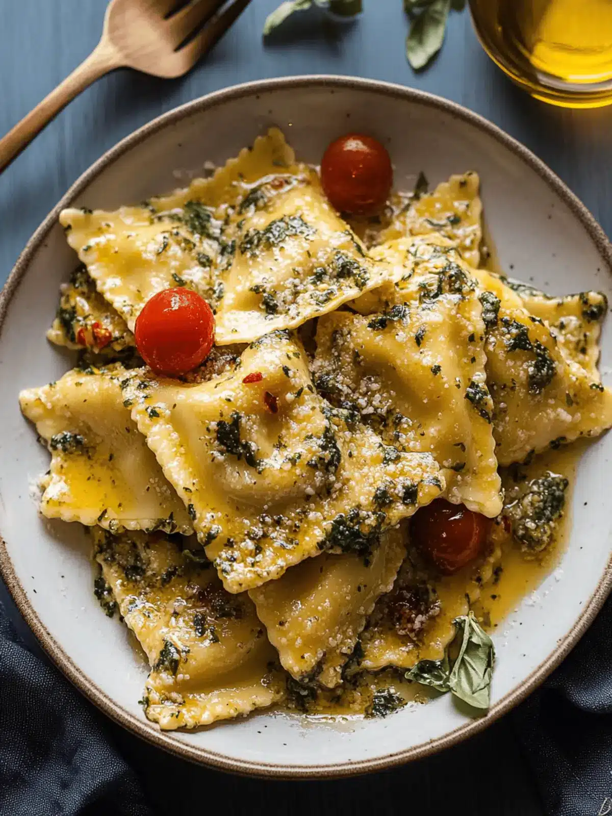 Creamy Tuscan Ravioli