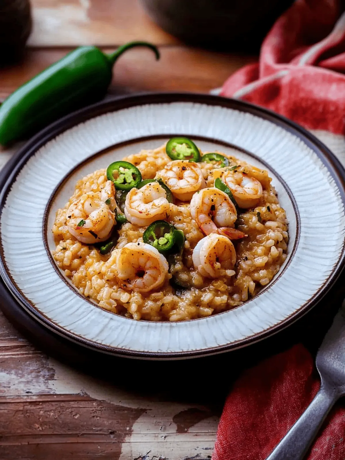 Southwestern Shrimp and Jalapeño Risotto