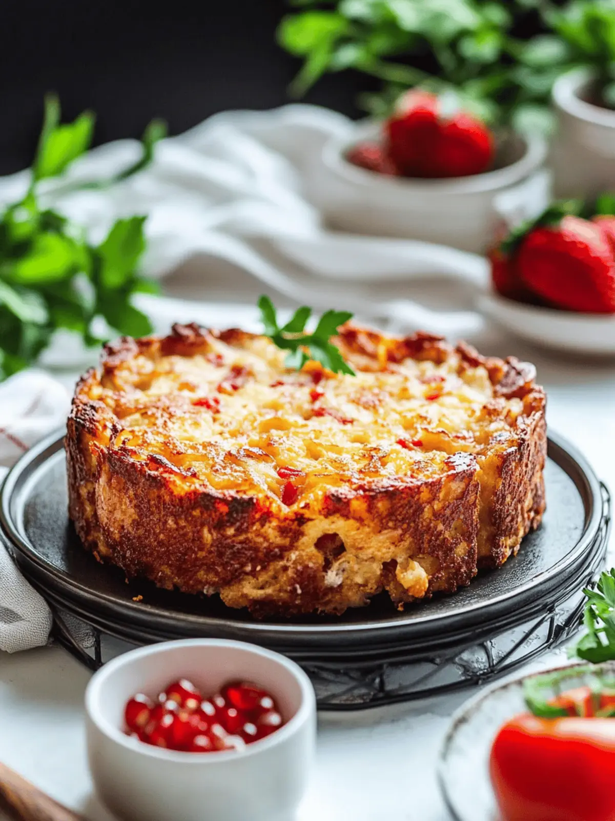 Savoury Baked French Toast