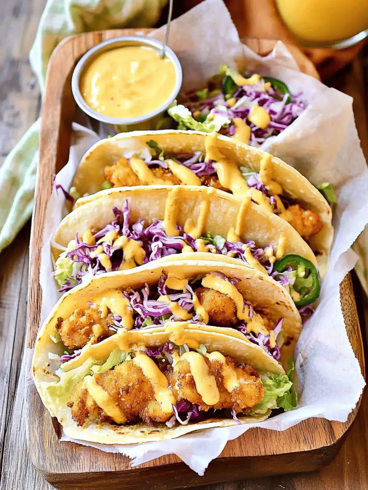 Honey Mustard Chicken Tacos
