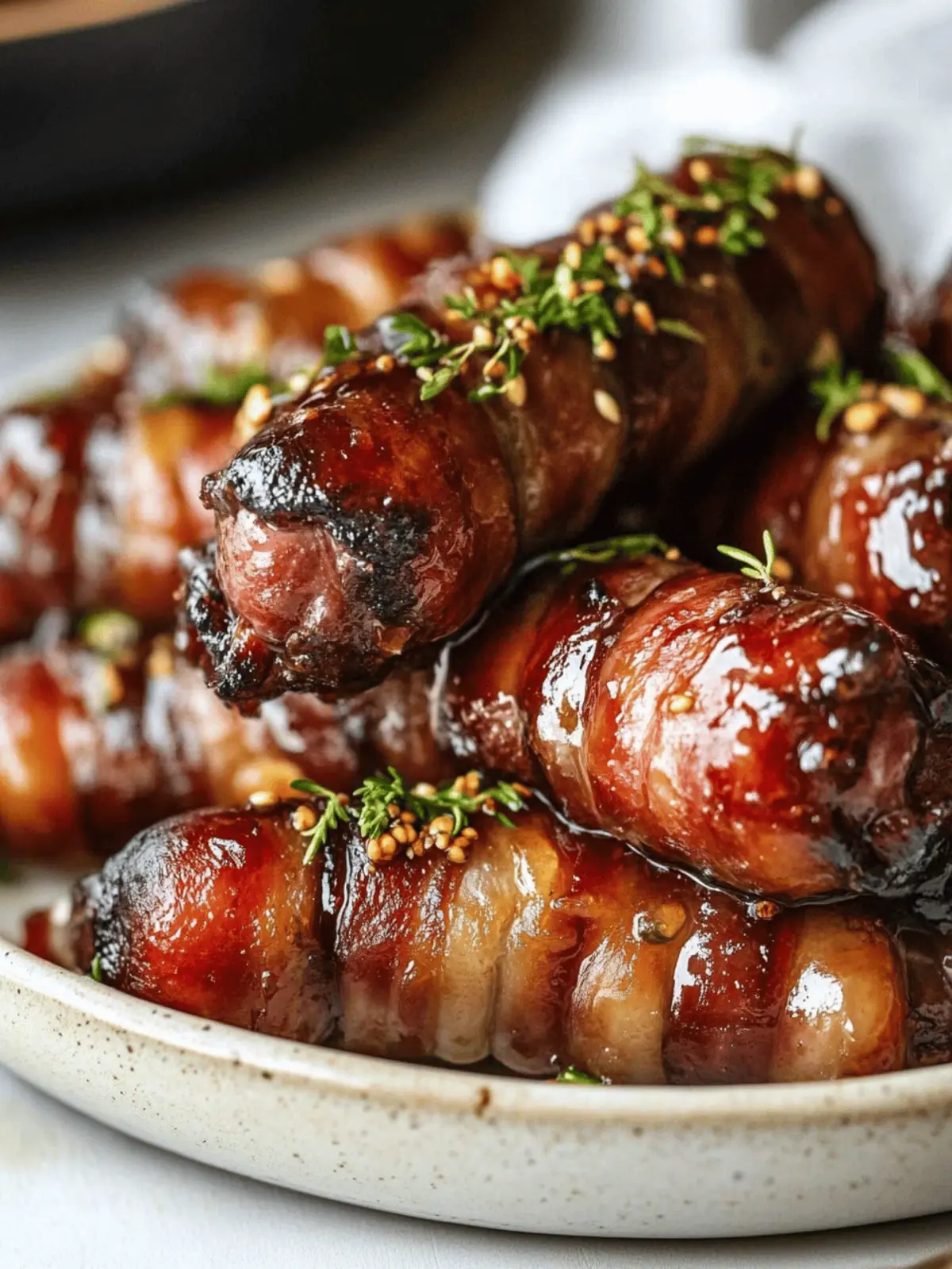 Sticky Pigs in Blankets