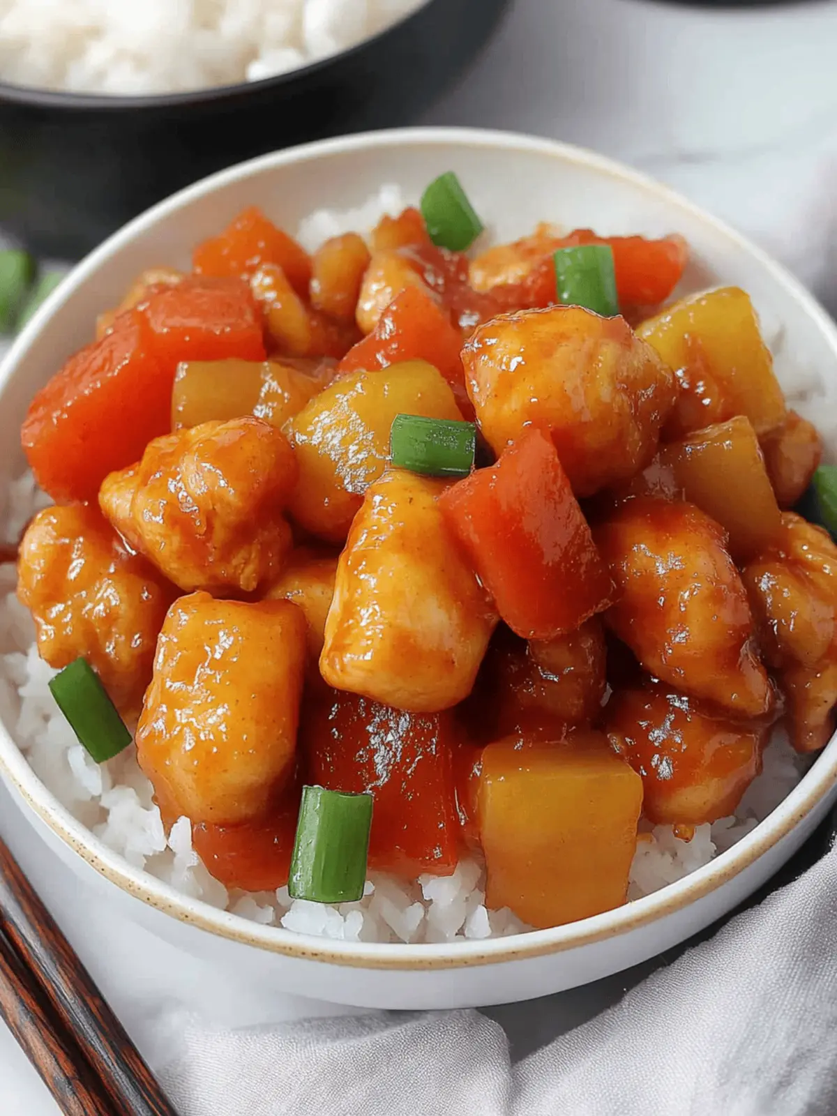 Sweet and Sour Chicken Hong Kong Style