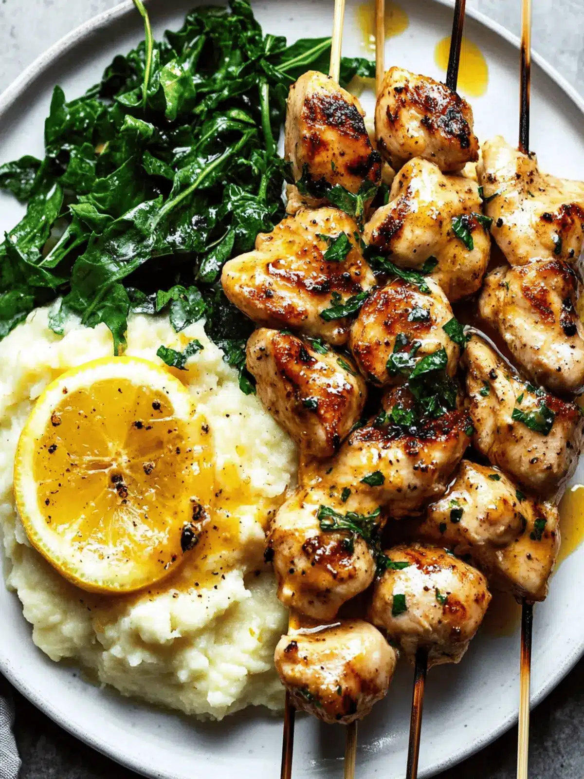Preserved Lemon Chicken Skewers