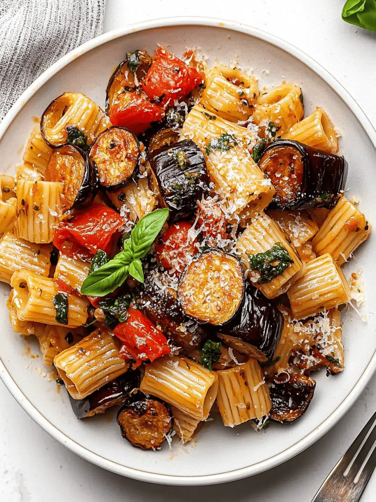 Roasted Eggplant Pasta