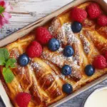 French Toast Croissant Casserole