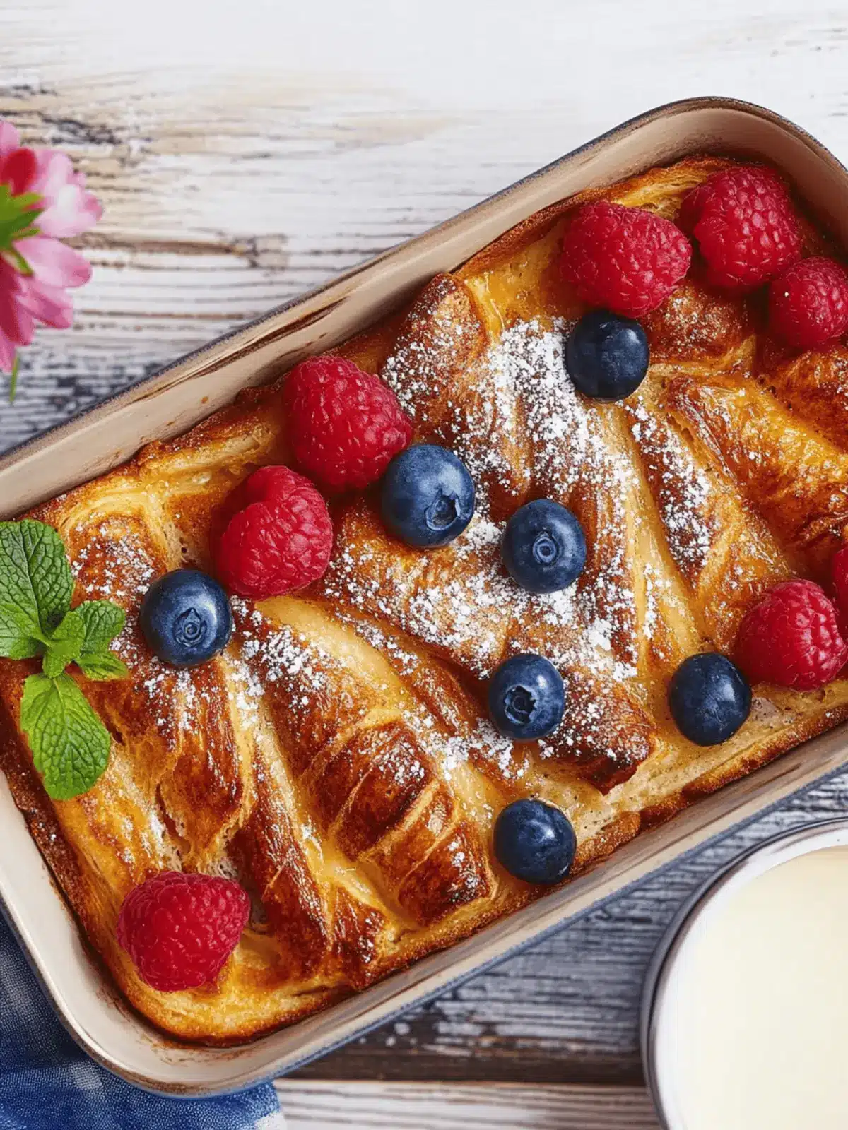 French Toast Croissant Casserole