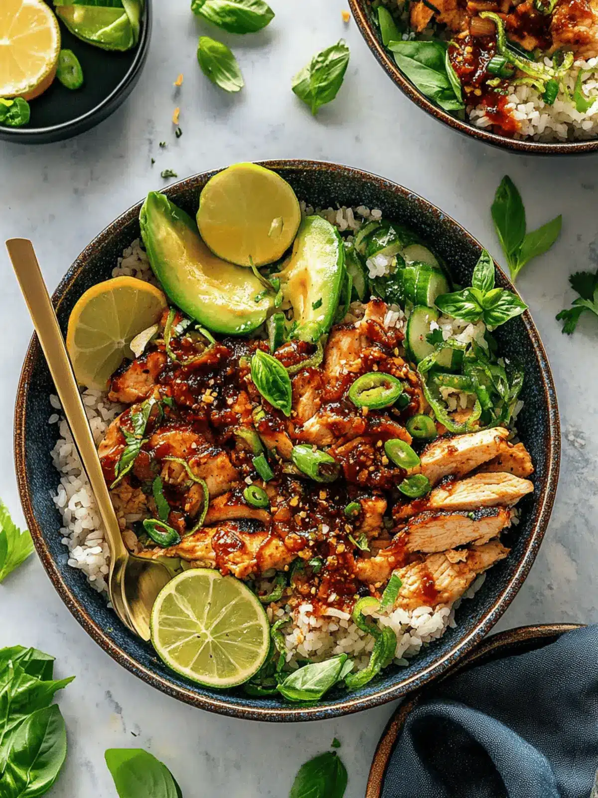 Chili Crisp Chicken Bowls