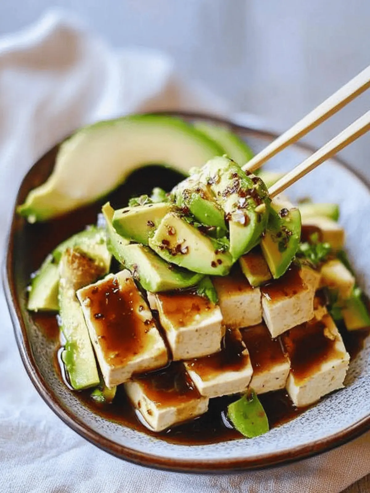 Tofu Avocado Salad