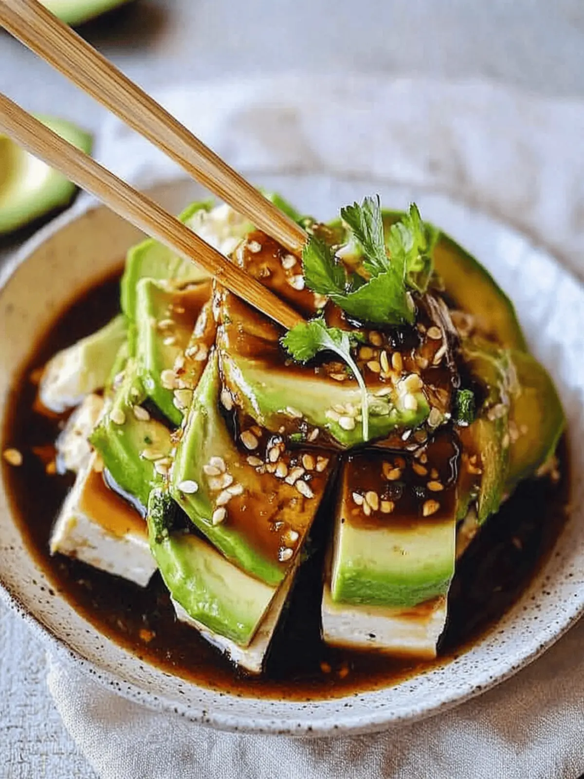 Tofu Avocado Salad