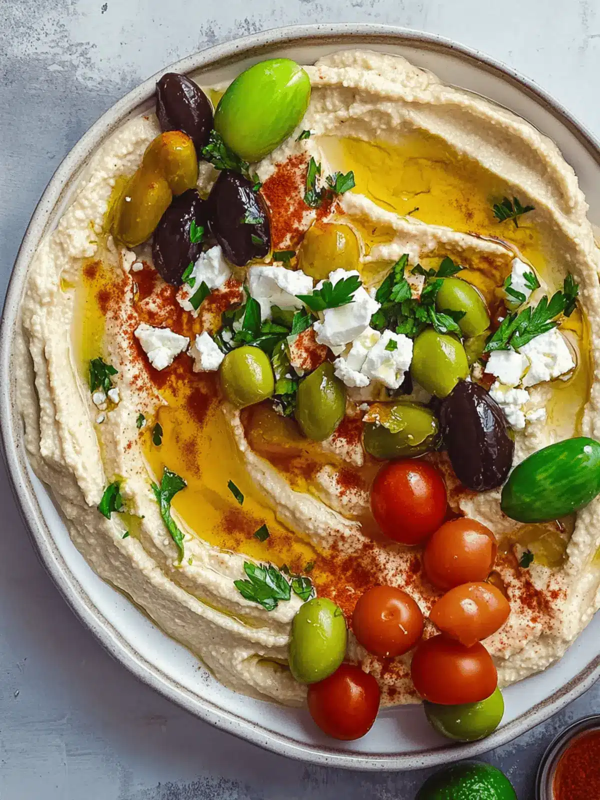 Greek Style Loaded Hummus