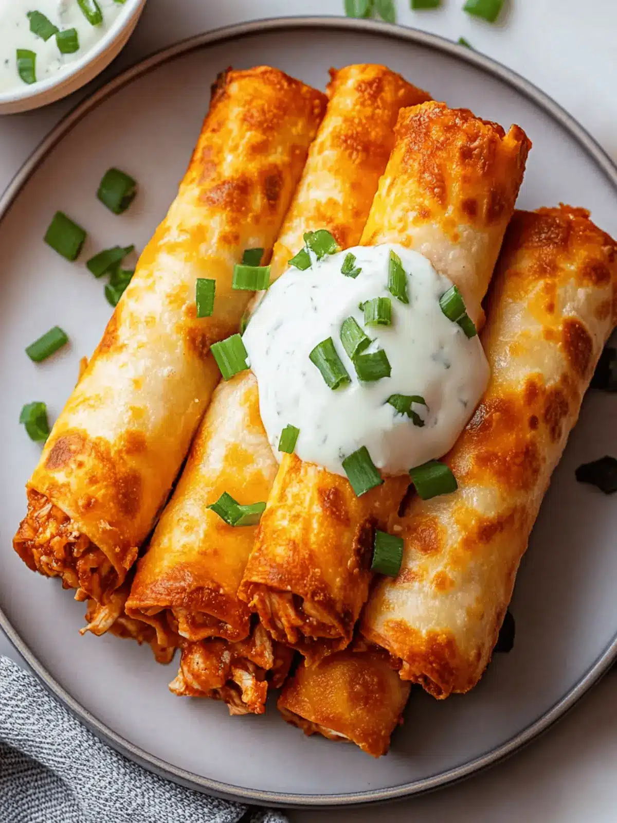 Buffalo Chicken Taquitos