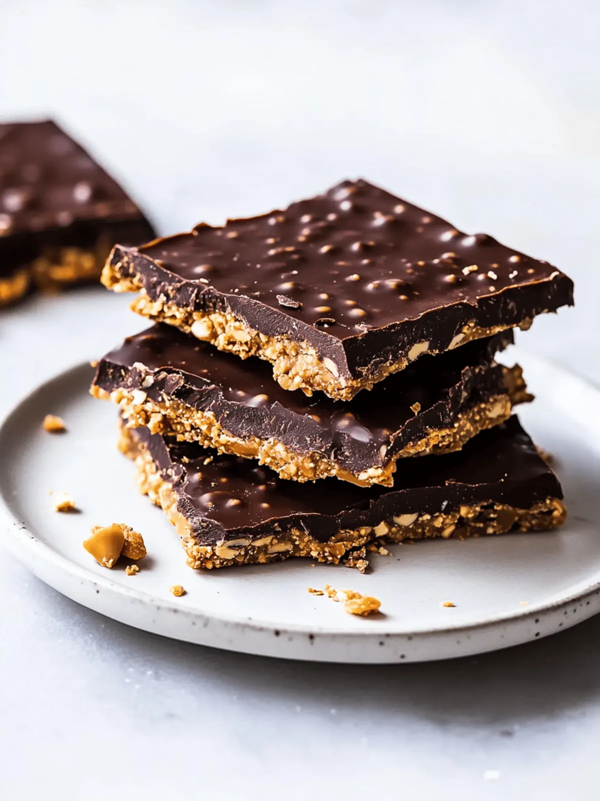 Dark Chocolate Peanut Butter Date Bark