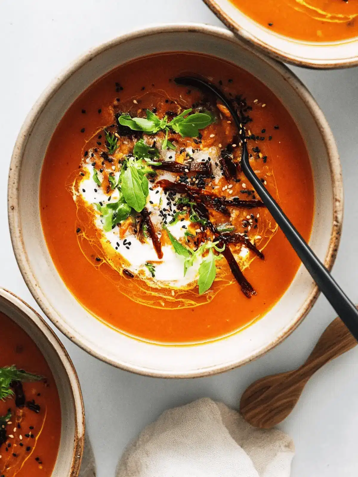 Caramelized Gochujang Tomato Soup