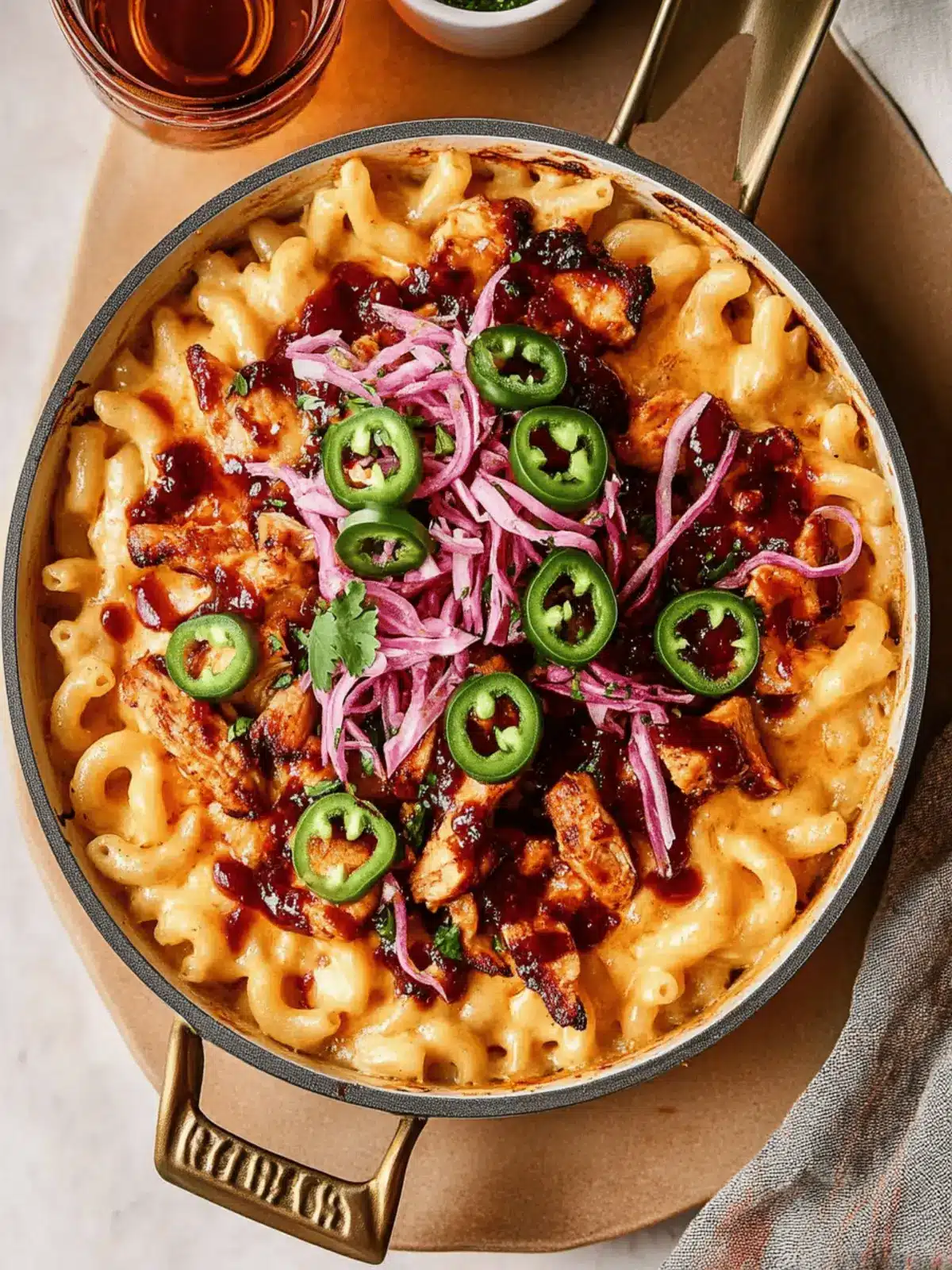 BBQ Chicken Mac and Cheese