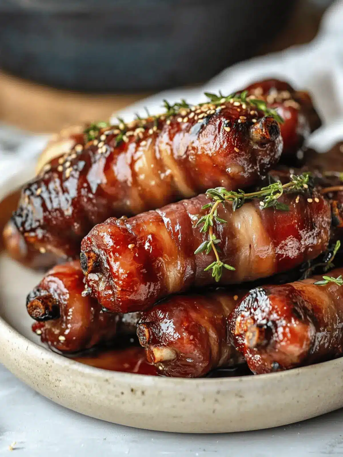 Sticky Pigs in Blankets