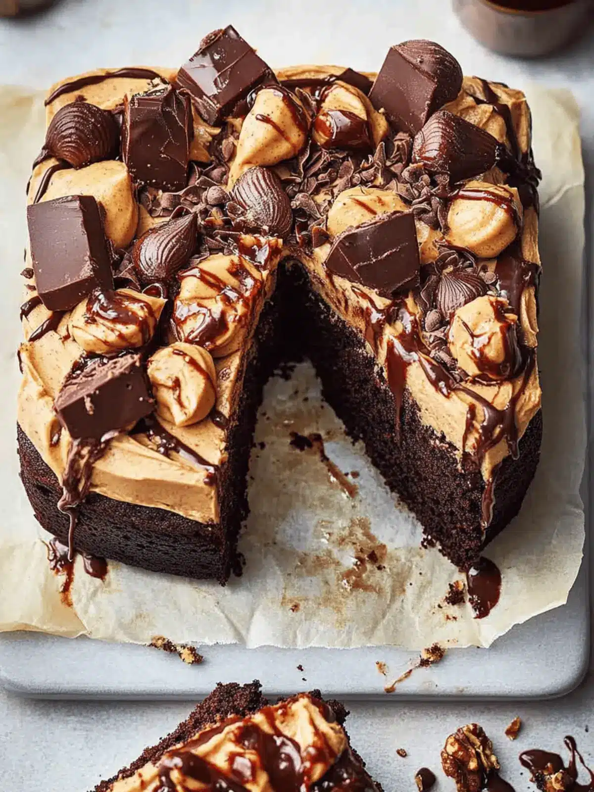 Chocolate Peanut Butter Cake