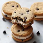 Vegan Chocolate Chip Cookie Ice Cream Sandwiches