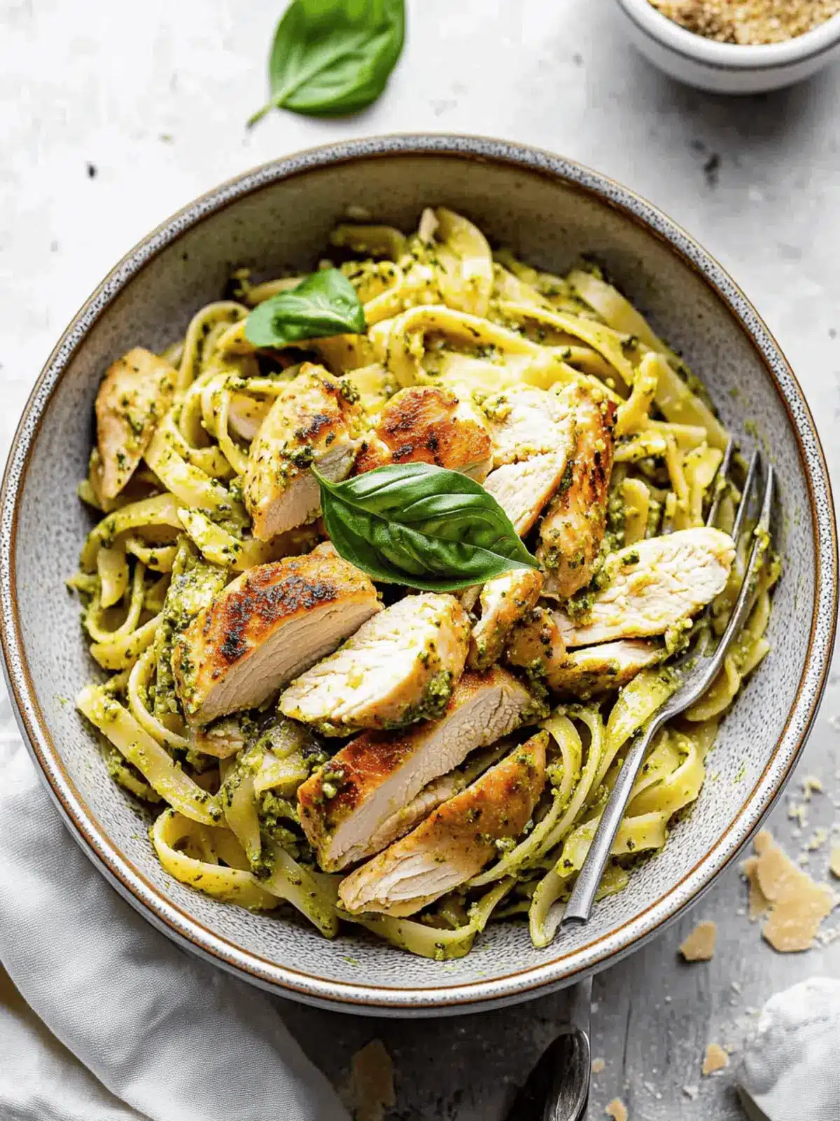 30 Minute Pesto Chicken Pasta
