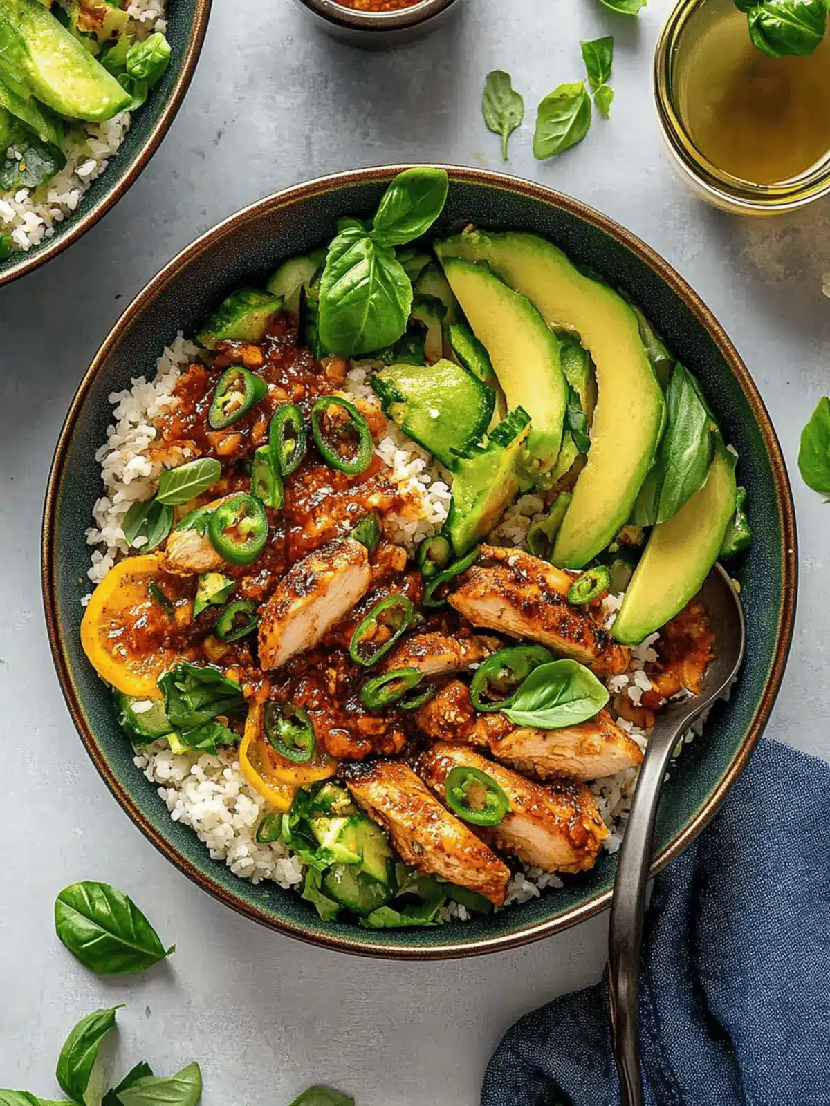 Chili Crisp Chicken Bowls