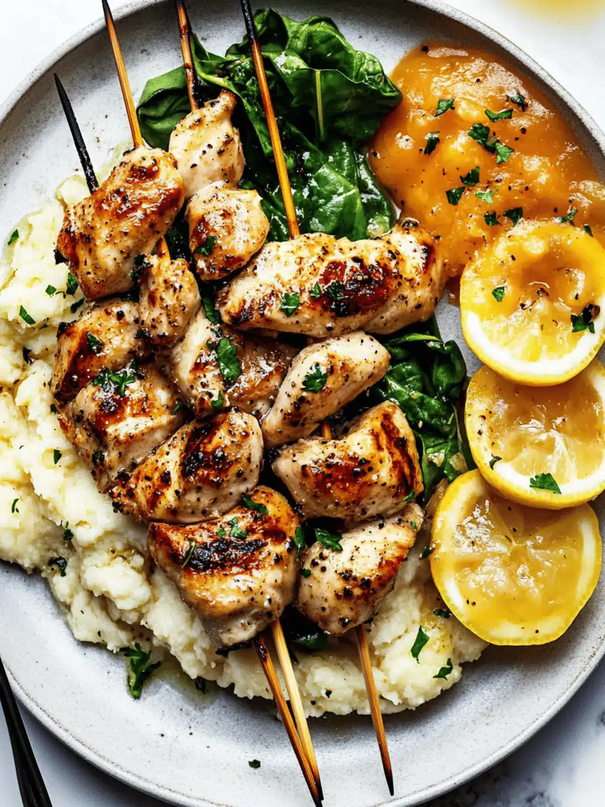 Preserved Lemon Chicken Skewers