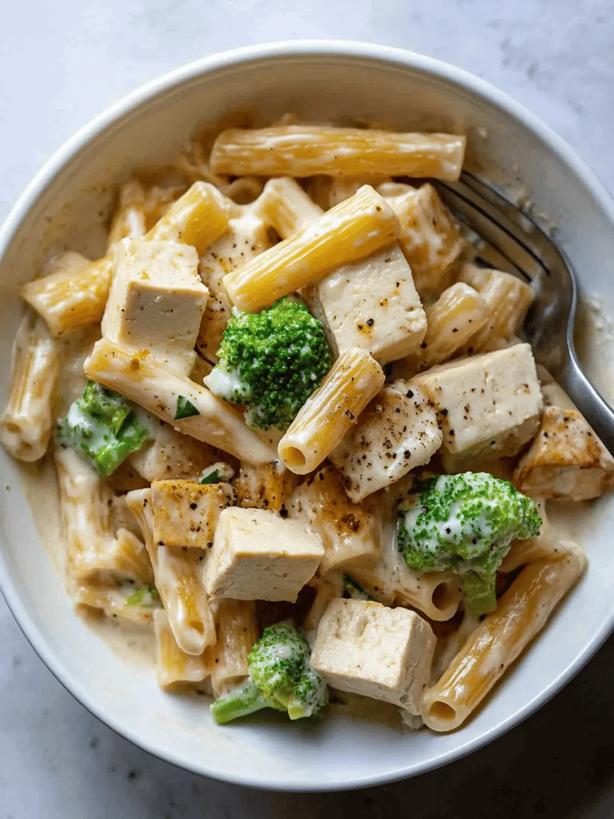Creamy Pasta and Tofu