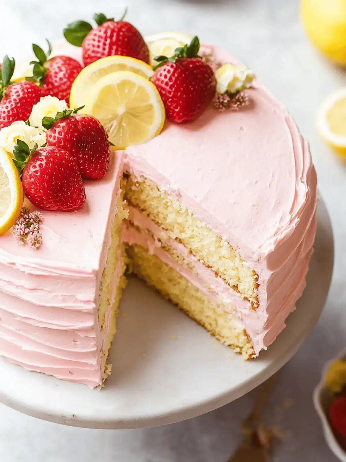 Strawberry Lemon Cake