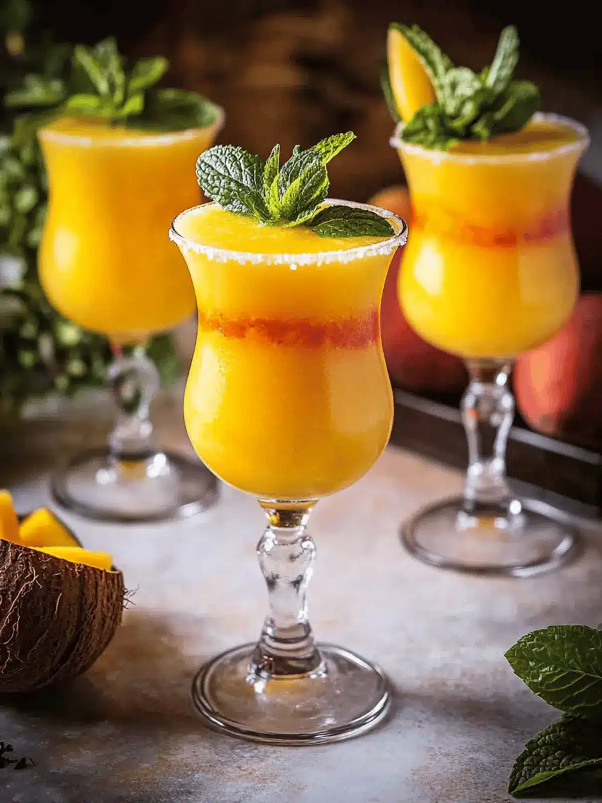 Mango Coconut Mint Daiquiri