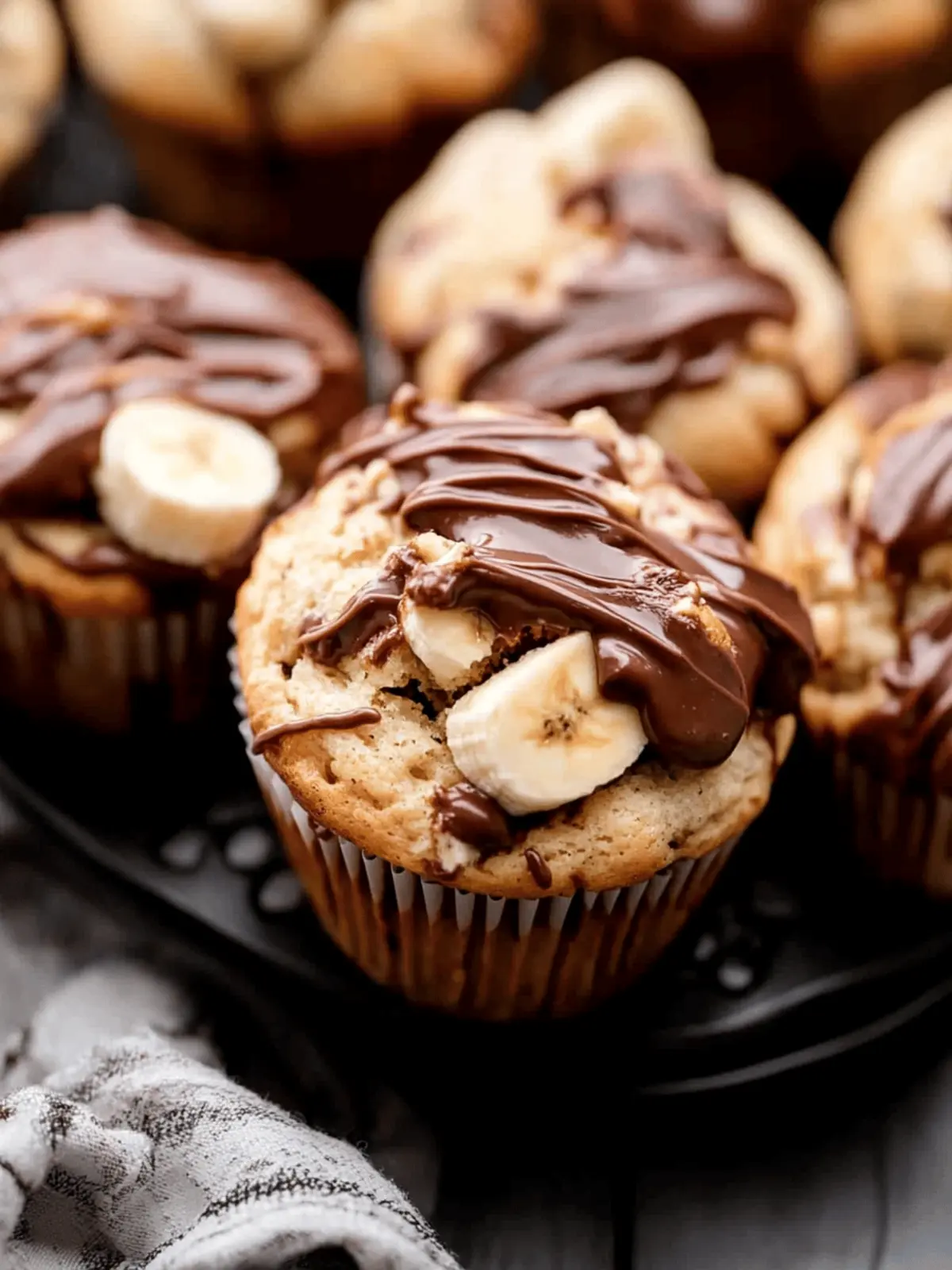 Banana Nutella Muffins
