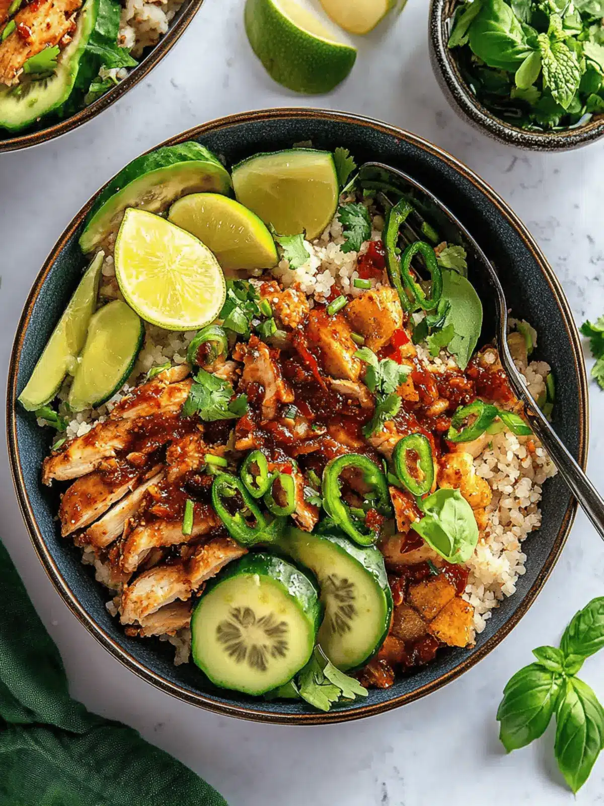 Chili Crisp Chicken Bowls
