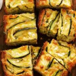 Zucchini Cheese Muffin Slab