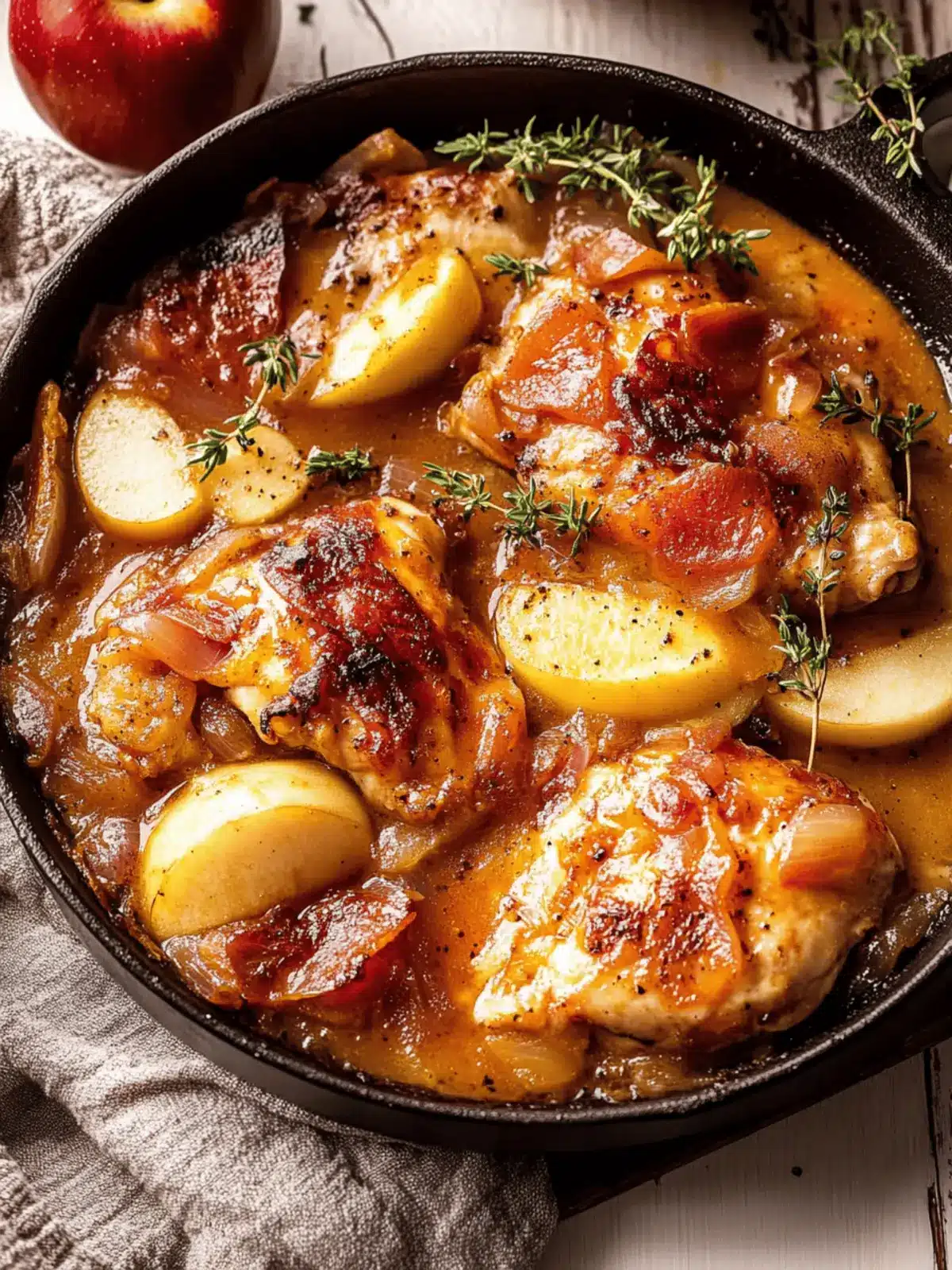Apple Cider Smothered Chicken