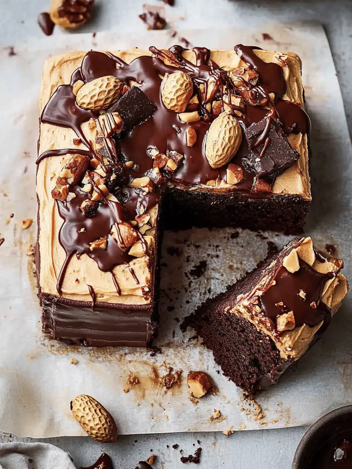Chocolate Peanut Butter Cake