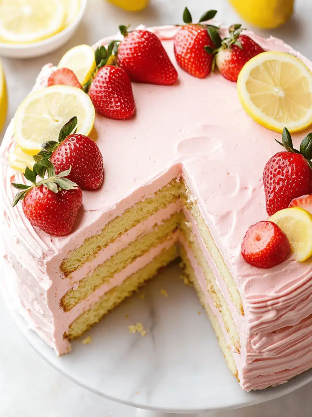 Strawberry Lemon Cake