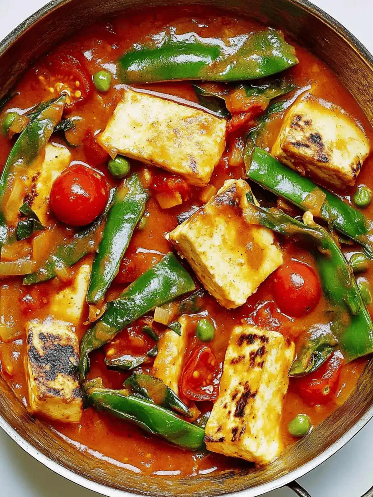 Paneer With Burst Cherry Tomato Sauce