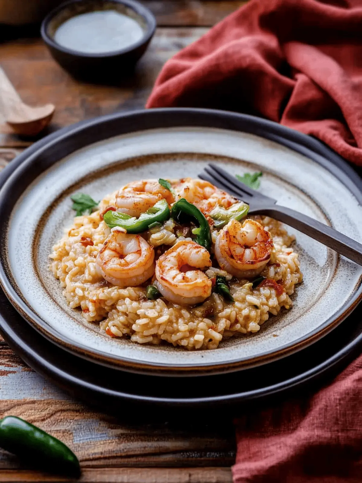 Southwestern Shrimp and Jalapeño Risotto