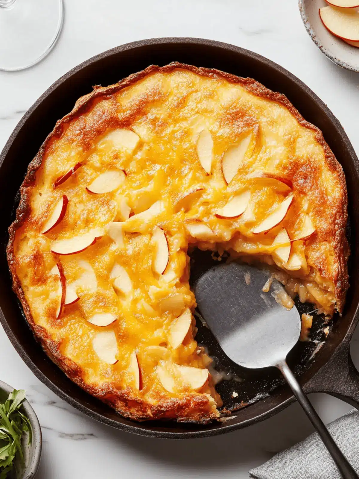 Apple-Cheddar Dutch Baby