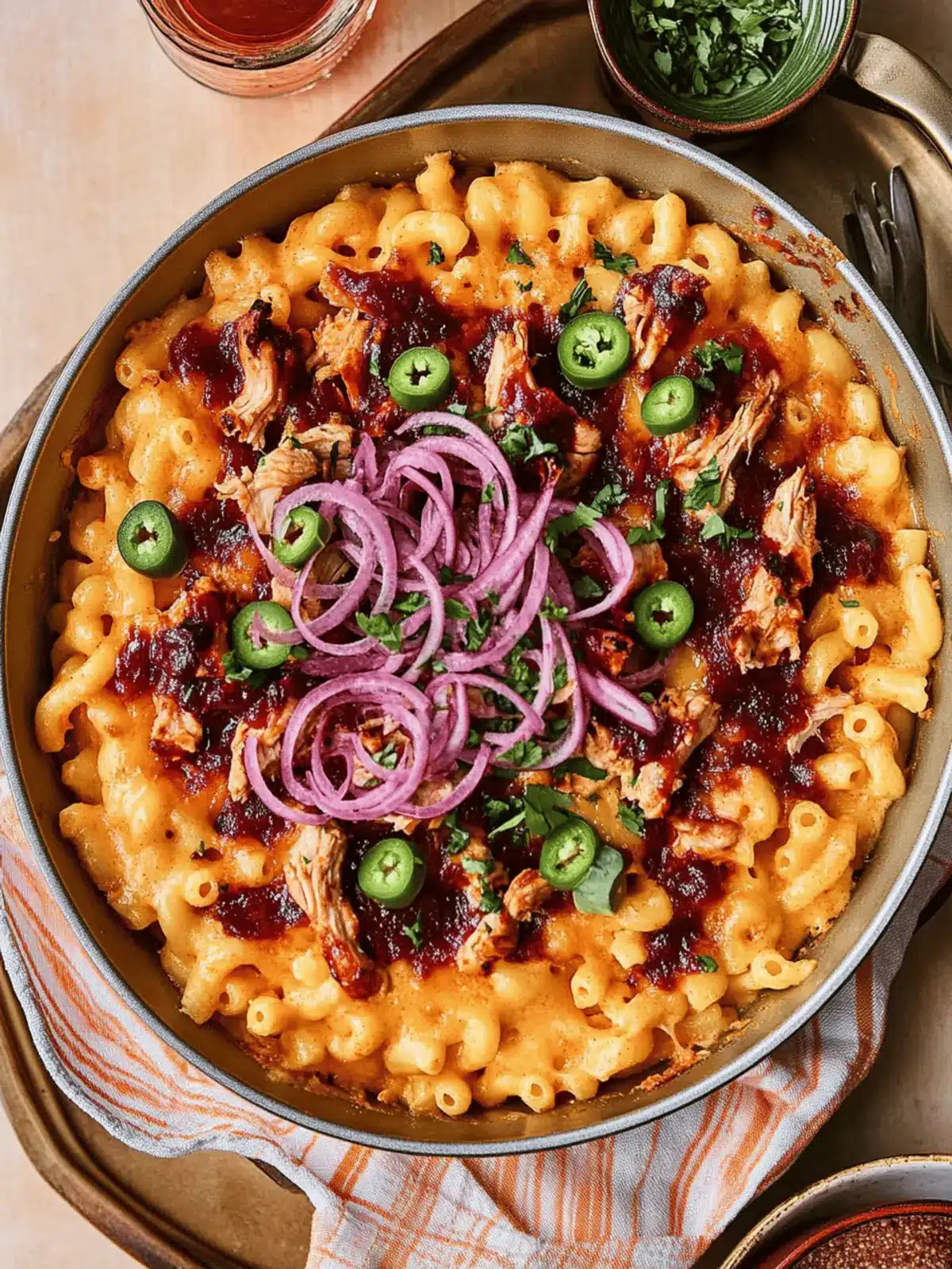 BBQ Chicken Mac and Cheese