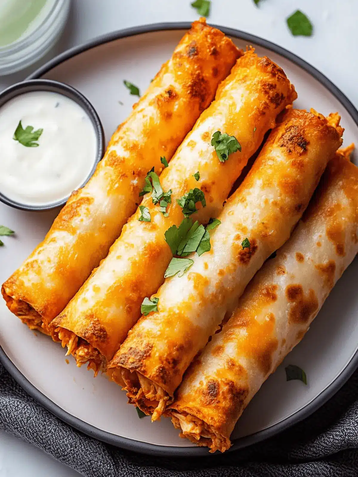 Buffalo Chicken Taquitos