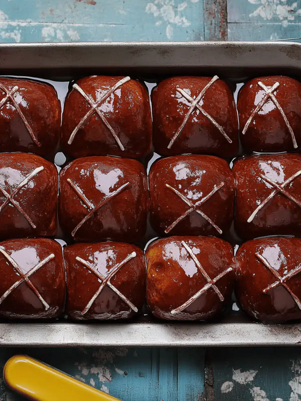 Chocolate Hot Cross Buns