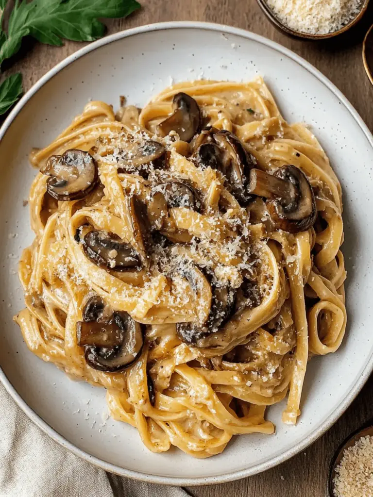 Caramelized Leek and Mushroom Gruyere Pasta