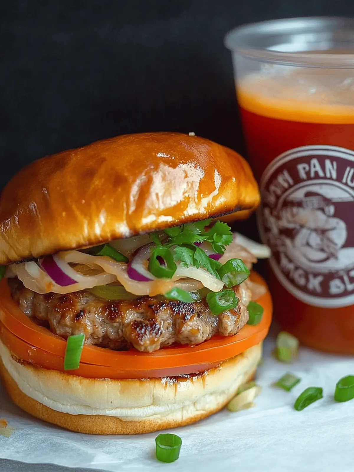 Pork Banh Mi Smash Burgers