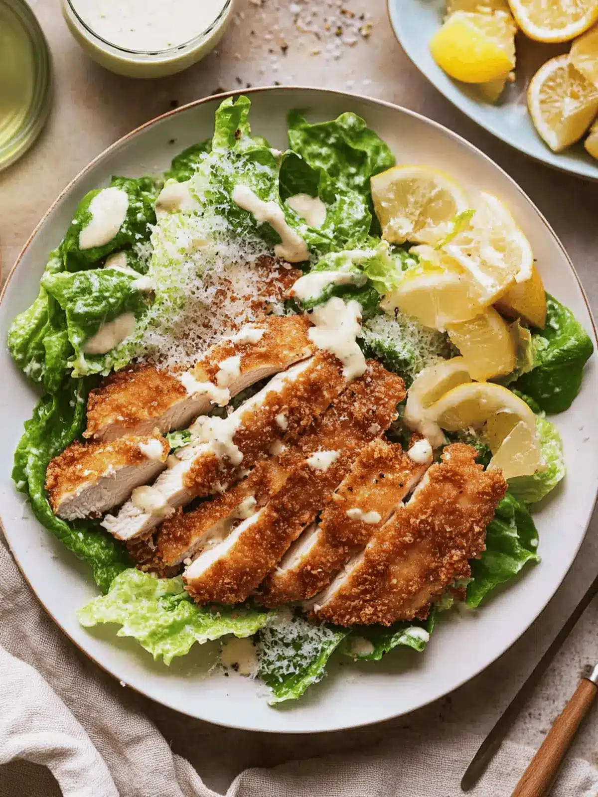Crispy Chicken Caesar Salad