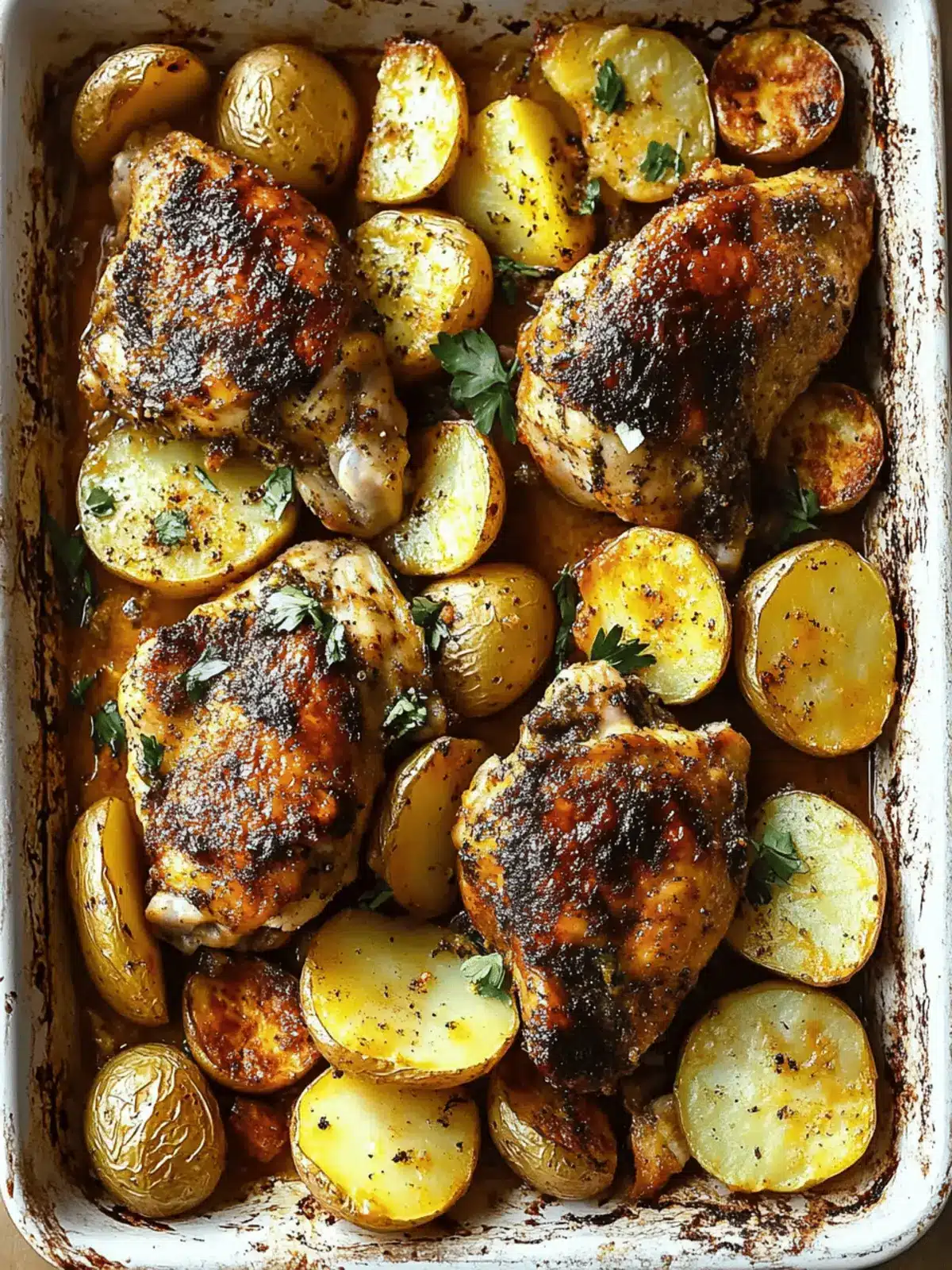 Lebanese Baked Chicken with Potatoes