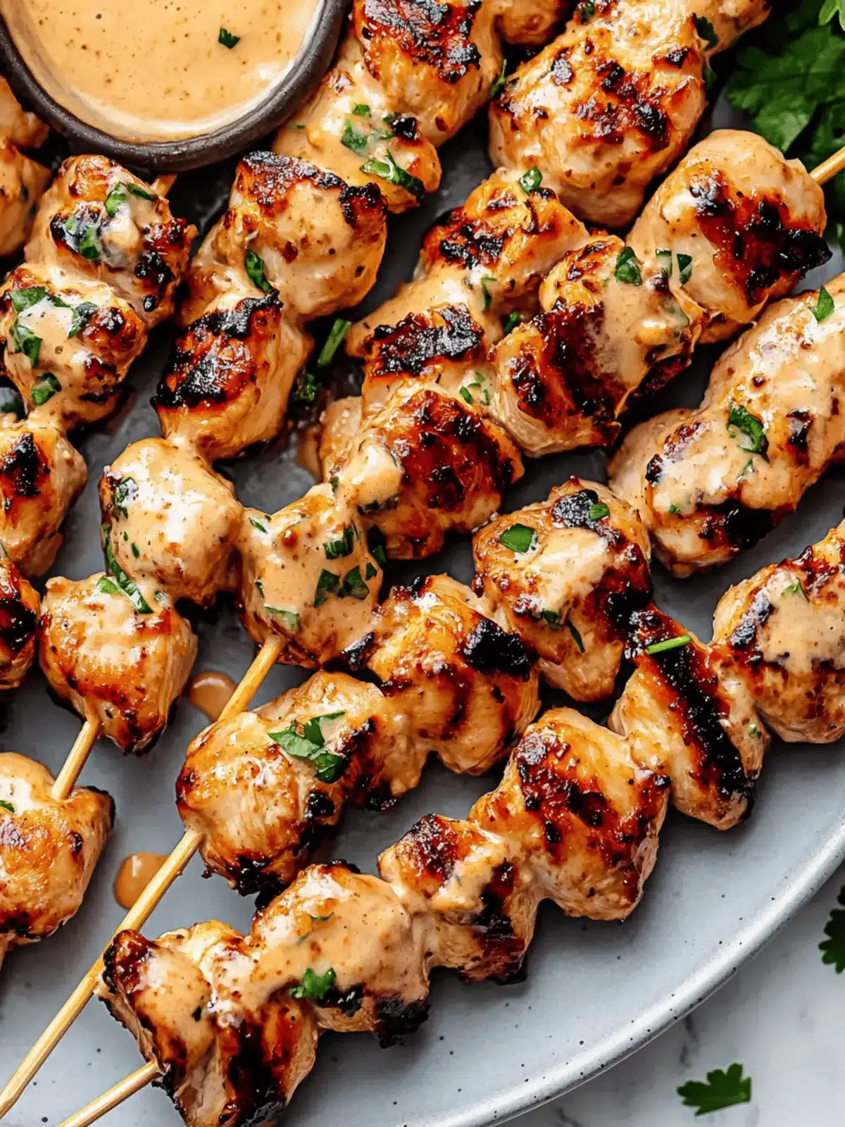 Bang Bang Chicken Skewers