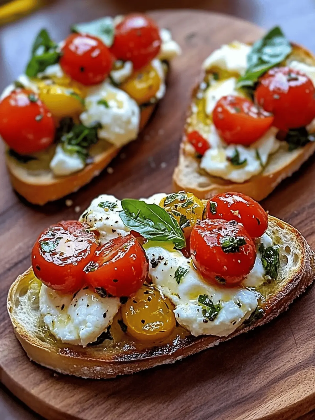 Burrata Bruschetta