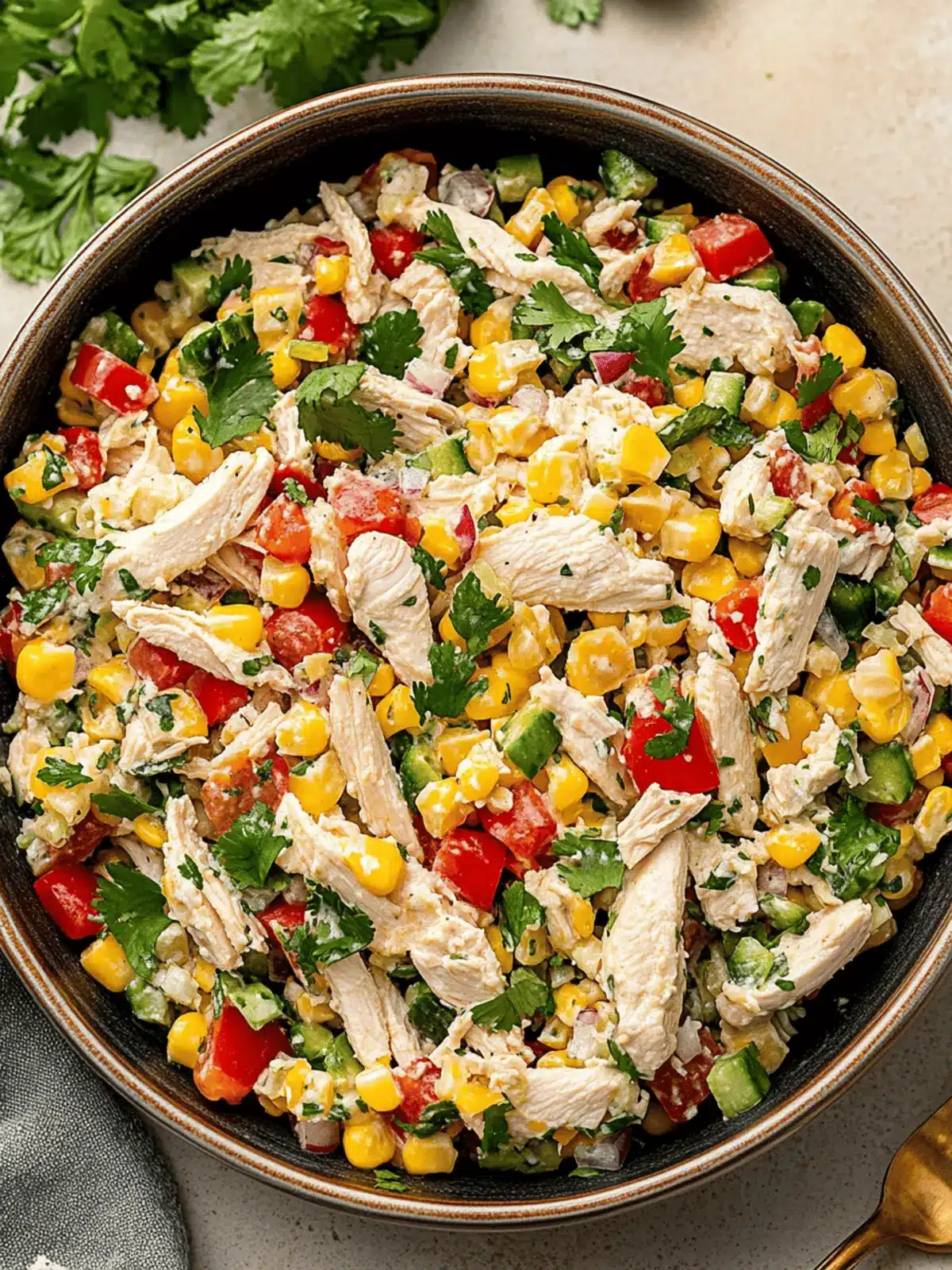 Mexican Chicken Salad (Esquites-Inspired)