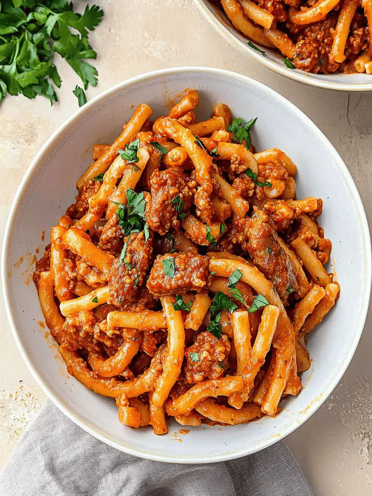 One Pot Spicy Sausage Pasta