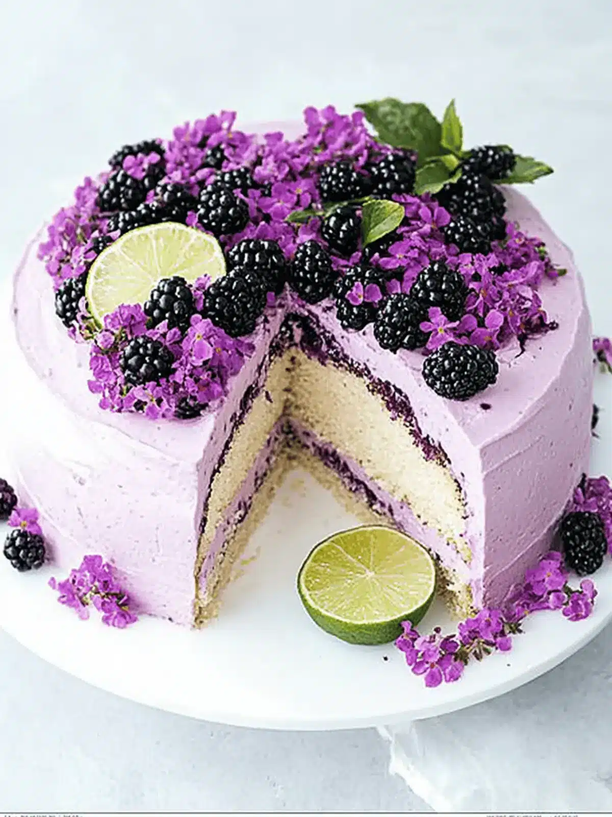 Blackberry Lime Cake